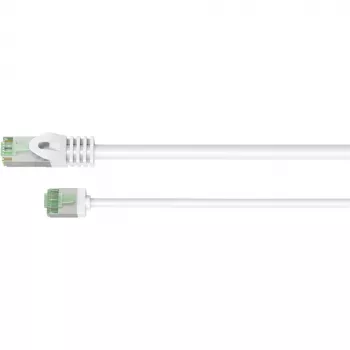 Cavo patch Goobay ultra flessibile CAT 8.1 slim U/FTP bianco - connettore extra corto 99,9% (74360)
