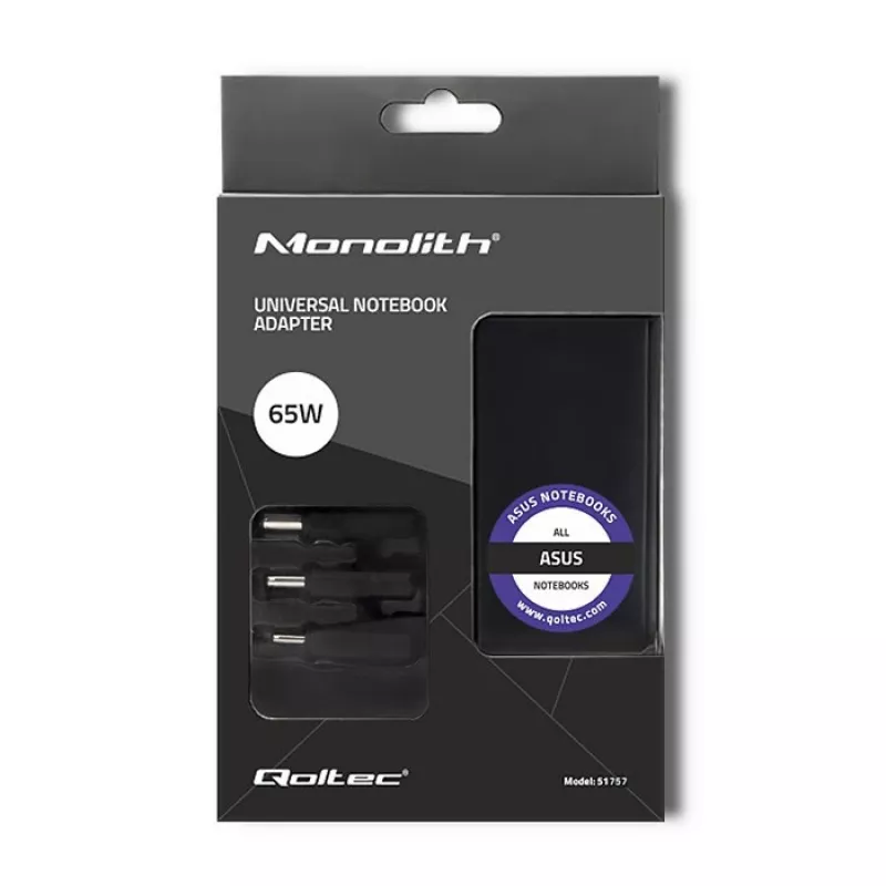 Alimentatore/convertitore interno Qoltec 51757 65 W nero