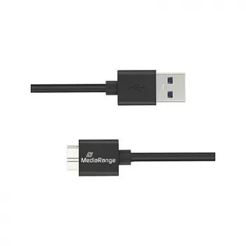 Cavo USB MediaRange MRCS240 — USB A a Micro-USB B, USB 3.2 Gen 1 (3.1 Gen 1), 1,8 m, nero
