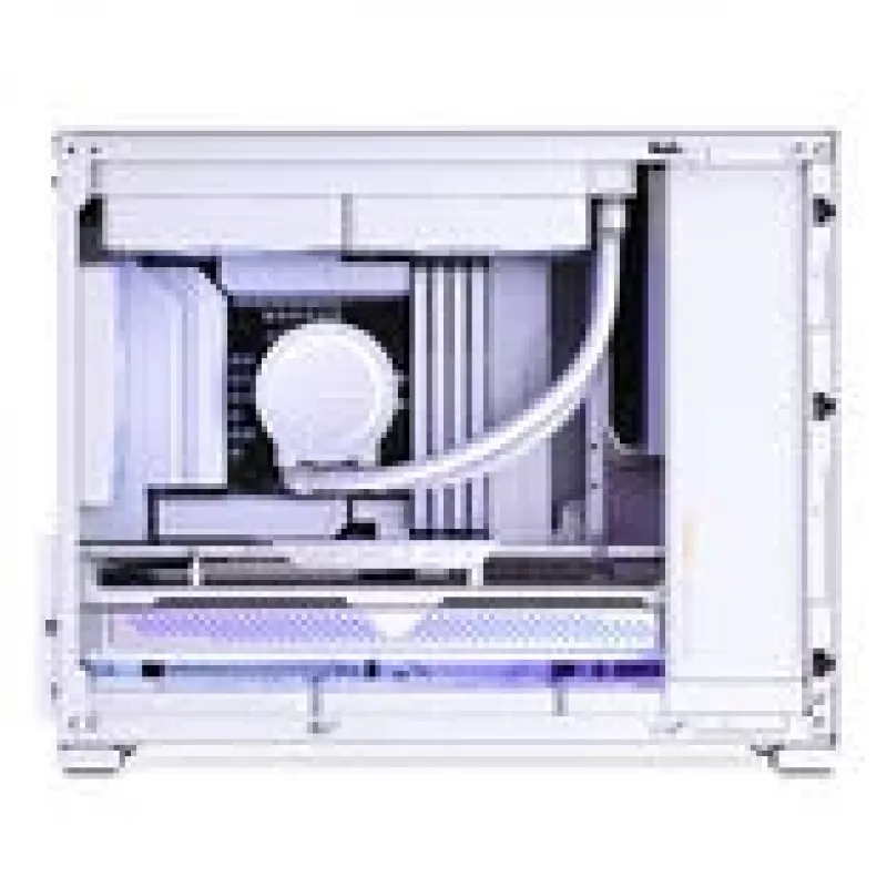 Case PC Jonsbo D32 STD + dissipatore a liquido completo TRYX PANORAMA SE, ARGB - 240 mm, bianco