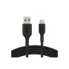 Cavo intrecciato USB-C a USB-A 3m nero