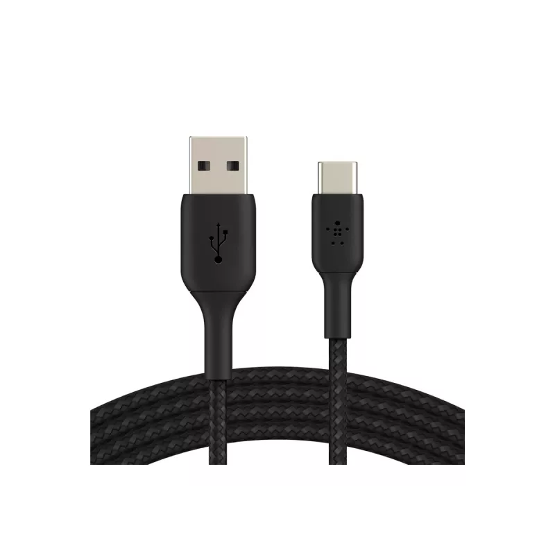 Cavo intrecciato USB-C a USB-A 3m nero