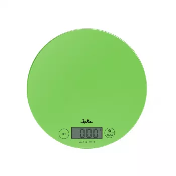 Bilancia da cucina elettronica JATA 722P verde trasparente quadrata