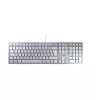 Tastiera CHERRY KC 6000 sottile universale USB QWERTZ tedesco argento
