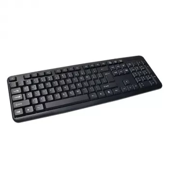 Tastiera full-size con filo VAKOSS TK-103PK — USB, 104 tasti, tastierino numerico, nero, cavo 1,4 m