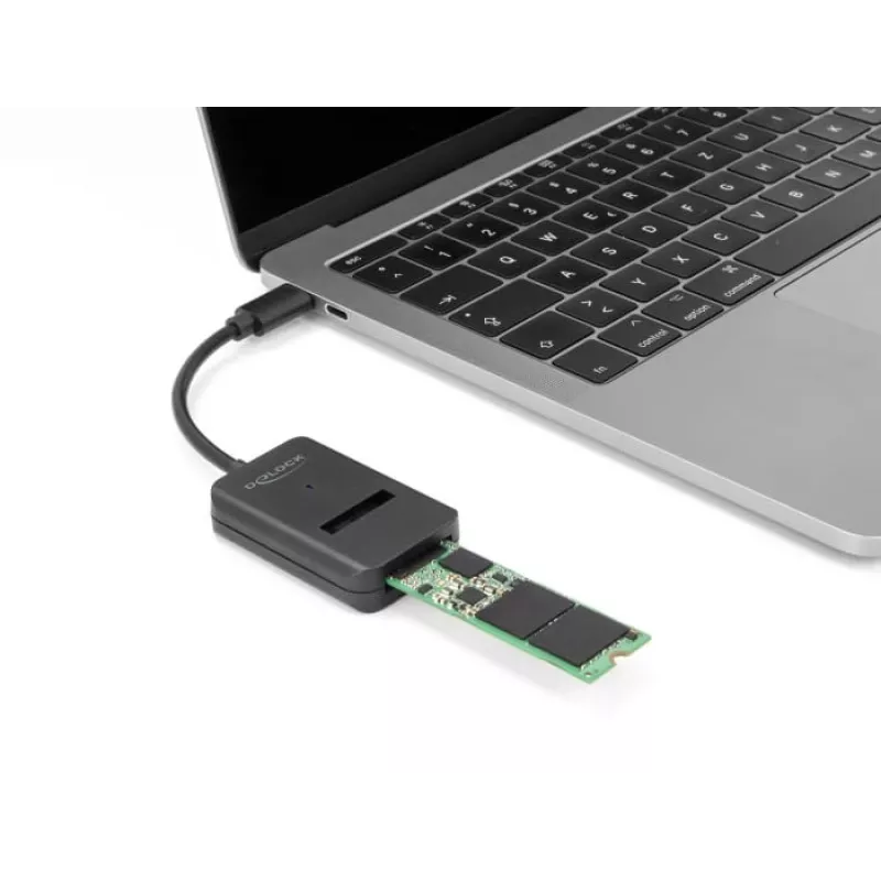 Convertitore combo DeLOCK per M.2 NVMe PCIe SATA SSD USB Type-C 10 Gbit/s