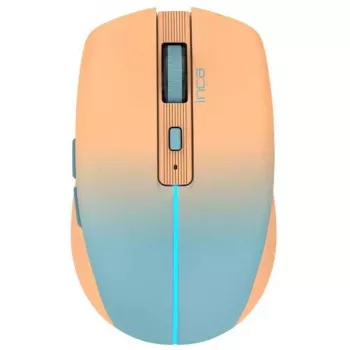 Mouse INCA IWM-511RT Bluetooth+wireless RGB colore base arancione