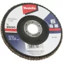 Makita - Disco abrasivo - per legno, metallo, plastica, metallo non ferroso, acciaio - grana: A120 - 125 mm - per Makita 95XX, GA005, GA008, GA008GM201, GA013, GA013GM201, G