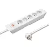 Prolunga elettrica Qoltec 50276 1,8 m 5 prese AC per interni bianco
