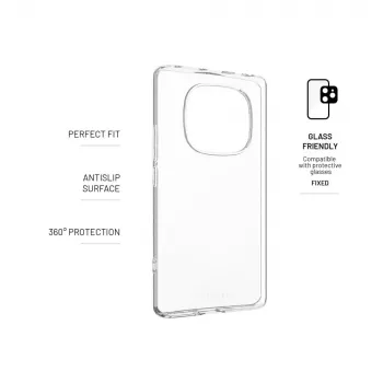 Backcover FIXED per Xiaomi Redmi Note 14 Pro 4G, custodia protettiva in TPU trasparente