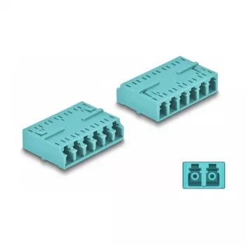 Giunto per fibra ottica DeLOCK HD LC Hexaplex femmina su LC Hexaplex femmina acqua