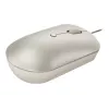 Mouse da ufficio con filo Lenovo 540 ambidestro USB Type-C ottico 2400 DPI sabbia