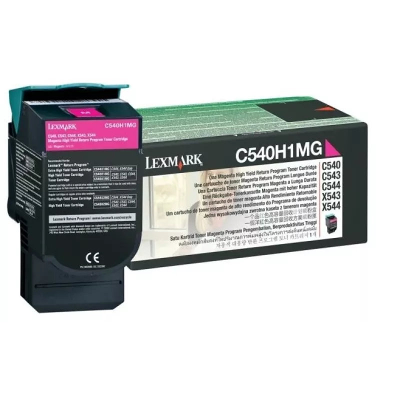 Lexmark C540H1MG - toner magenta - per C540, C543, C544, C546, X543, X544, X546, X548