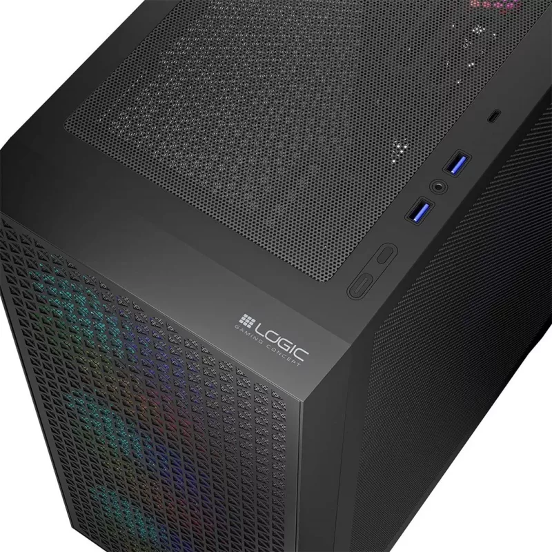 Logic DART PRO ARGB MIDI USB-C case PC nero
