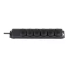 Ciabatta IP44 6 vie nero 2m H07RN-F 3G1,5 (1159970)