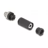 Connettore M12 codifica A 3 poli maschio DeLOCK 60566 connessione a vite nero