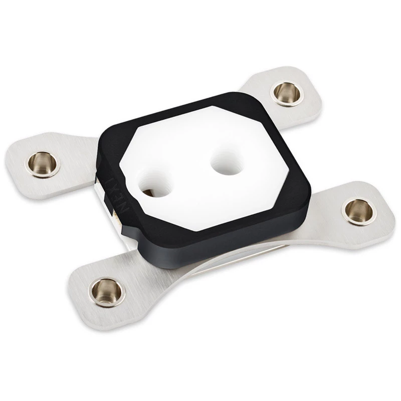 Aqua Computer 21840 cuplex kryos NEXT RGBpx AM4/AM5 waterblock per CPU, acetale + argento 925, nero