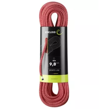 Corda da arrampicata Edelrid 9,8 mm rossa, 70 m, poliammide, 1 pz.