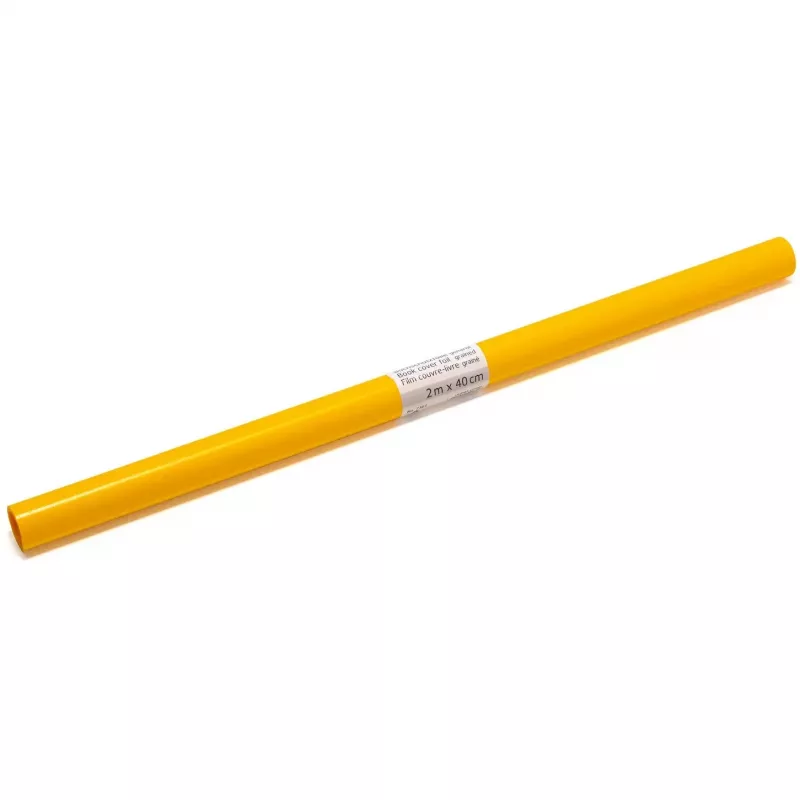 HERMA 7361 Pellicola protettiva per libri, PP, gialla, 400 mm x 2 m, non adesiva