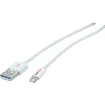 ROLINE - cavo Lightning - Lightning (M) a USB (M) - 15 cm - schermato - bianco - stampato - per Apple iPad/iPhone/iPod (Lightning) (11.02.8326)