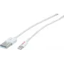 ROLINE - cavo Lightning - Lightning (M) a USB (M) - 15 cm - schermato - bianco - stampato - per Apple iPad/iPhone/iPod (Lightning) (11.02.8326)
