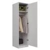 Armadio Top e Shop SD-50 BI con 5 ripiani, 1 porta, telaio bianco
