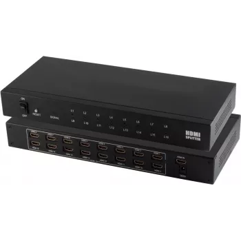 Splitter HDMI ShiverPeaks 05-03016 – da 1× ingresso a 16× uscite, supporta 4K2K