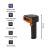 Lettore di codici a barre wireless QOLTEC 50878 1D/2D con base di ricarica