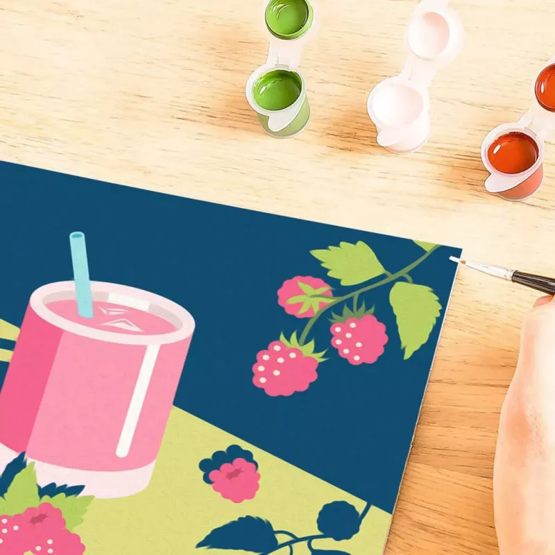 Set creativo Ravensburger CreArt set di pittura — Mocktail Raspberry (25562)