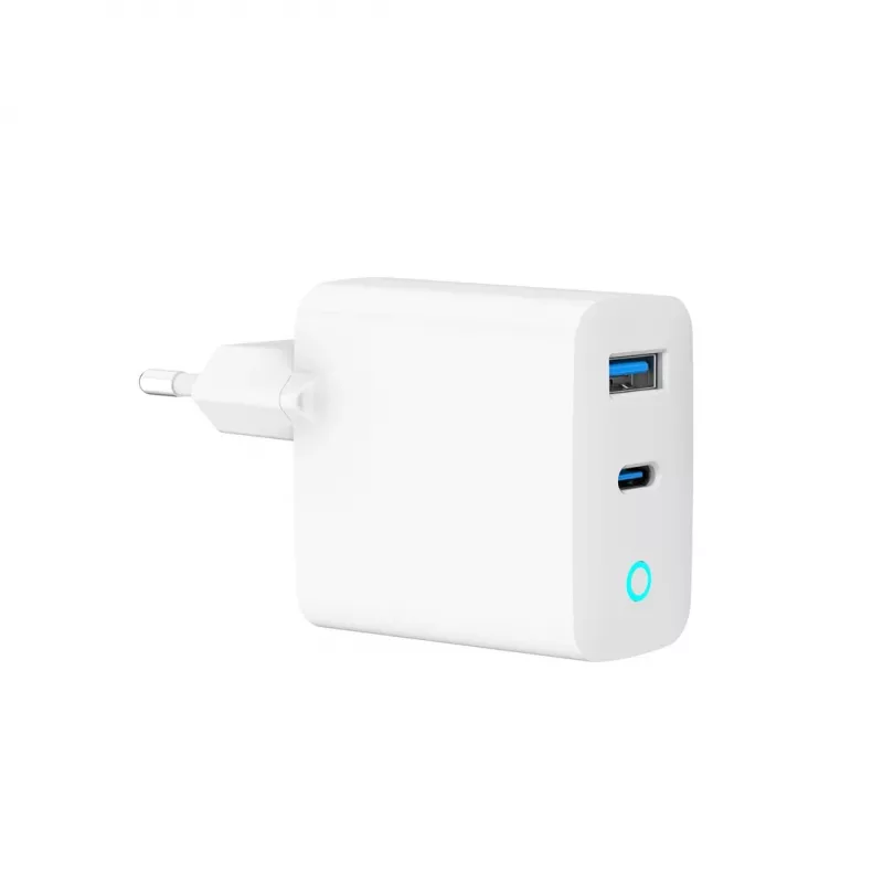 Gembird TA-UC-PDQC65L-W-01 caricabatterie per dispositivi mobili universale bianco AC ricarica rapida per interni