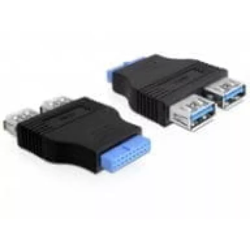 Adattatore Delock USB 3.0 pin header femmina > 2 x USB 3.0 femmina - affiancate (65324)