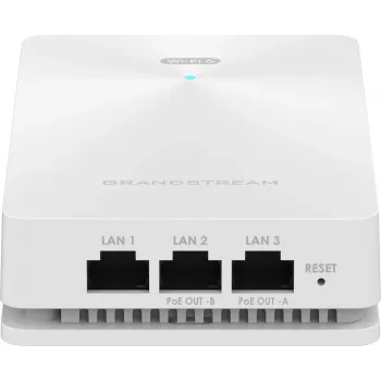 Access point wireless Grandstream GWN7661E — dual band 2,4/5 GHz, 1201 Mbps, PoE, 3x RJ-45, bianco