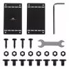 Maclean organizer cavi compatto sotto la scrivania, carico max 5 kg, nero, MC-107 B