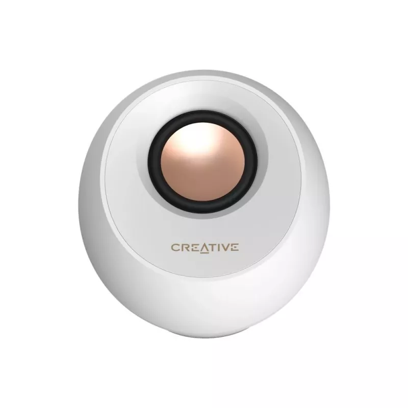 Creative Labs Pebble Pro bianco jack USB-A/C Bluetooth amplificatore digitale - diffusori - Bluetooth 5 (51MF1710AA003)