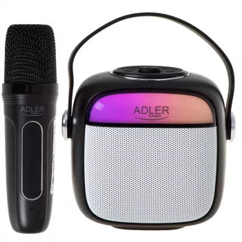 Altoparlante mono portatile Adler AD 1199B – wireless, batteria integrata, fino a 8 ore, pulsanti, nero/grigio