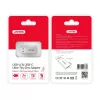 Unitek A1034NI adattatore da USB-A maschio a USB-C femmina, USB 3.1 Gen1, argento