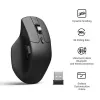 Mouse Keychron M6 per destrorsi universale — ottico, RF wireless + Bluetooth + USB-C, 30000 DPI, nero