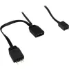 Dissipatore liquido all-in-one INTER-TECH LC-360 RGB — ventola 12 cm, cuscinetto idraulico, nero