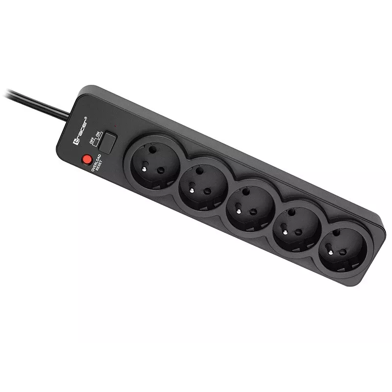 Tracer PowerGuard PRO nera 5 prese AC 1,6 m 3680 W