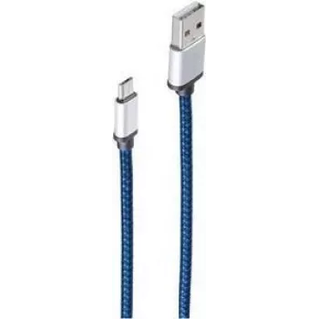 ShiverPeaks BS14-50020 - 0,9 m - USB A - Micro-USB B - USB 2.0 - 480 Mbit/s - blu
