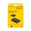 Switch USB DeLOCK 2 PC su 1 dispositivo 5 Gbps nero