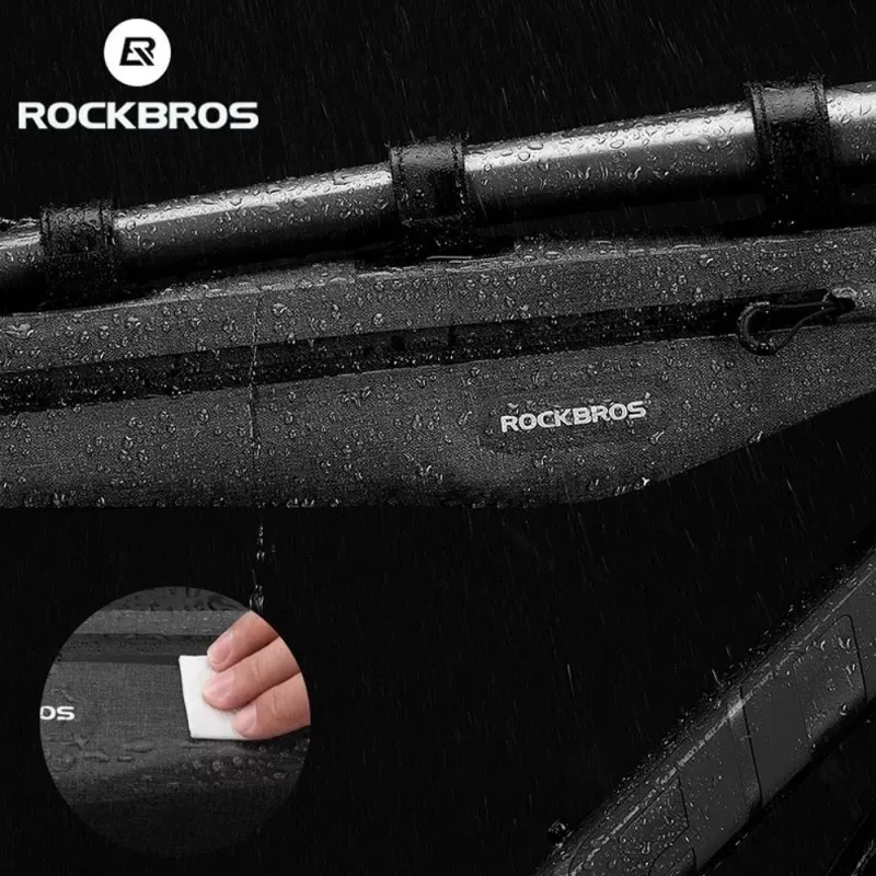 Rockbros AS-052 Borsa da telaio per bici impermeabile grigia