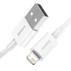 Baseus CALYS-A02 cavo per cellulare bianco 1 m USB A Lightning