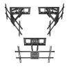 Maclean MC-789 staffa TV da parete, 32-85 pollici, 60 kg, VESA max 600x400, nero