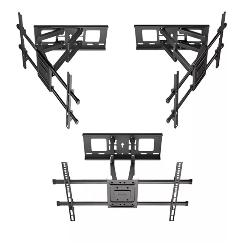 Maclean MC-789 staffa TV da parete, 32-85 pollici, 60 kg, VESA max 600x400, nero