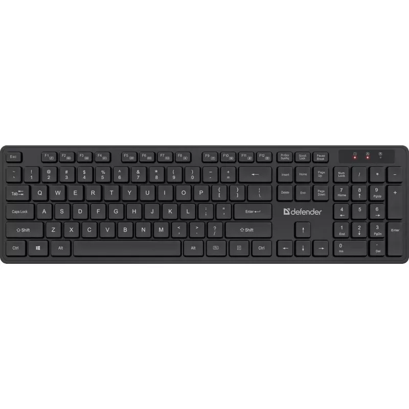 Set tastiera e mouse wireless DEFENDER C-993 RF 45996 — connessione RF, layout compatto