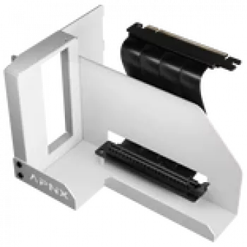 APNX kit di montaggio verticale GPU GAZU-1045 bianco — supporto verticale GPU per case PC, finitura bianca