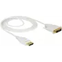 Adattatore cavo video DeLOCK 83814 2 m DisplayPort DVI bianco