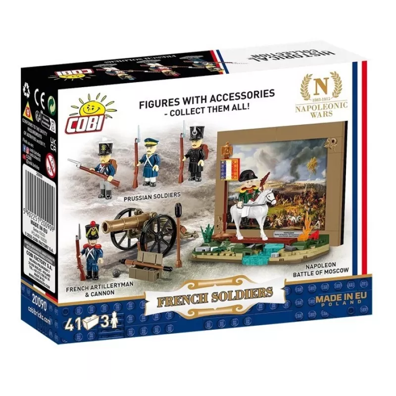 Set di mattoncini Soldati francesi, 41 pezzi