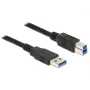 Cavo USB DeLOCK 85066 USB 3.2 Gen 1 1 m USB A USB B nero